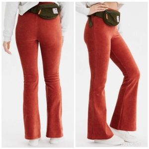 AE corduroy flare leggings